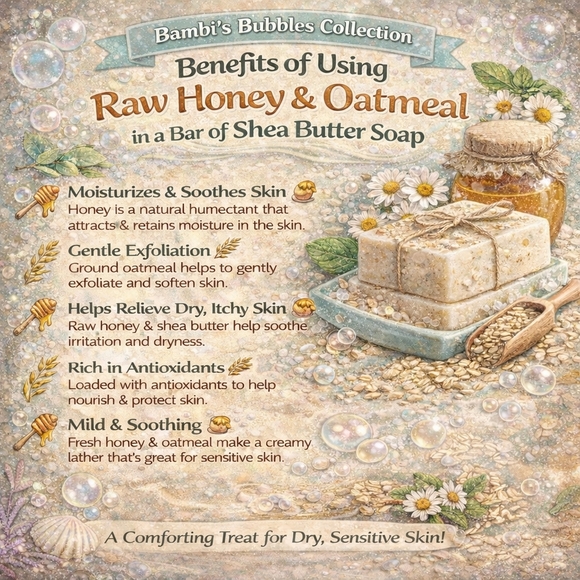 Oatmeal Shea Butter 4oz Bar - Picture 2 of 4